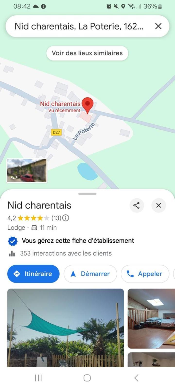 Les Chambres Du Nid Charentais La Poterie (Charente) Exterior foto